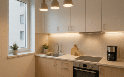 Jak oświetlić małą kuchnię w apartamencie
