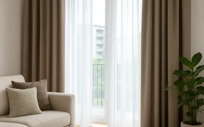 Jak wybrać zasłony do salonu apartamentu