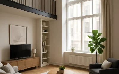 Jak wykorzystać wysokie sufity w apartamencie